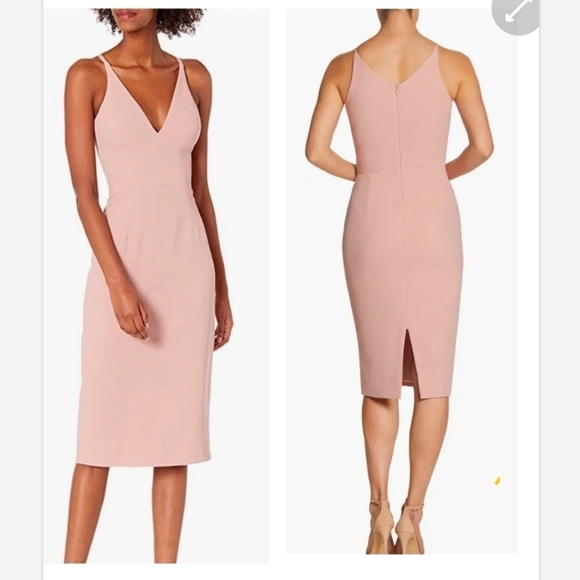 Dress the Population Lyla Crepe Cocktail Dress Sz S - Picture 1 of 11